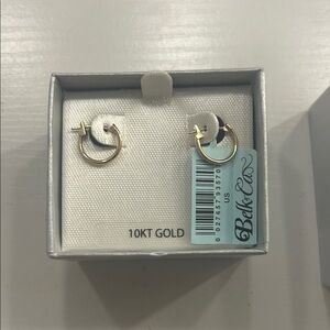 NWT 10KT Gold Hoop Earrings